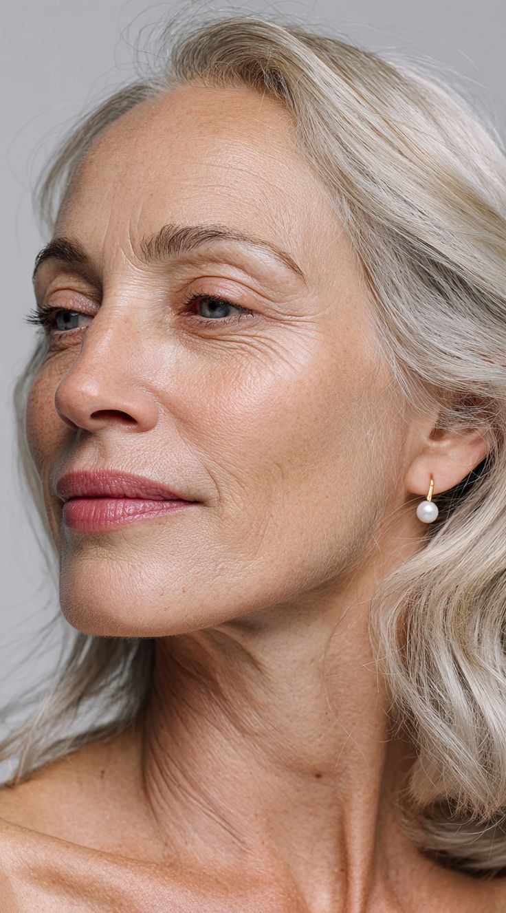 Woman with enhanced natural beauty and radiant skin at Healing Aesthetics