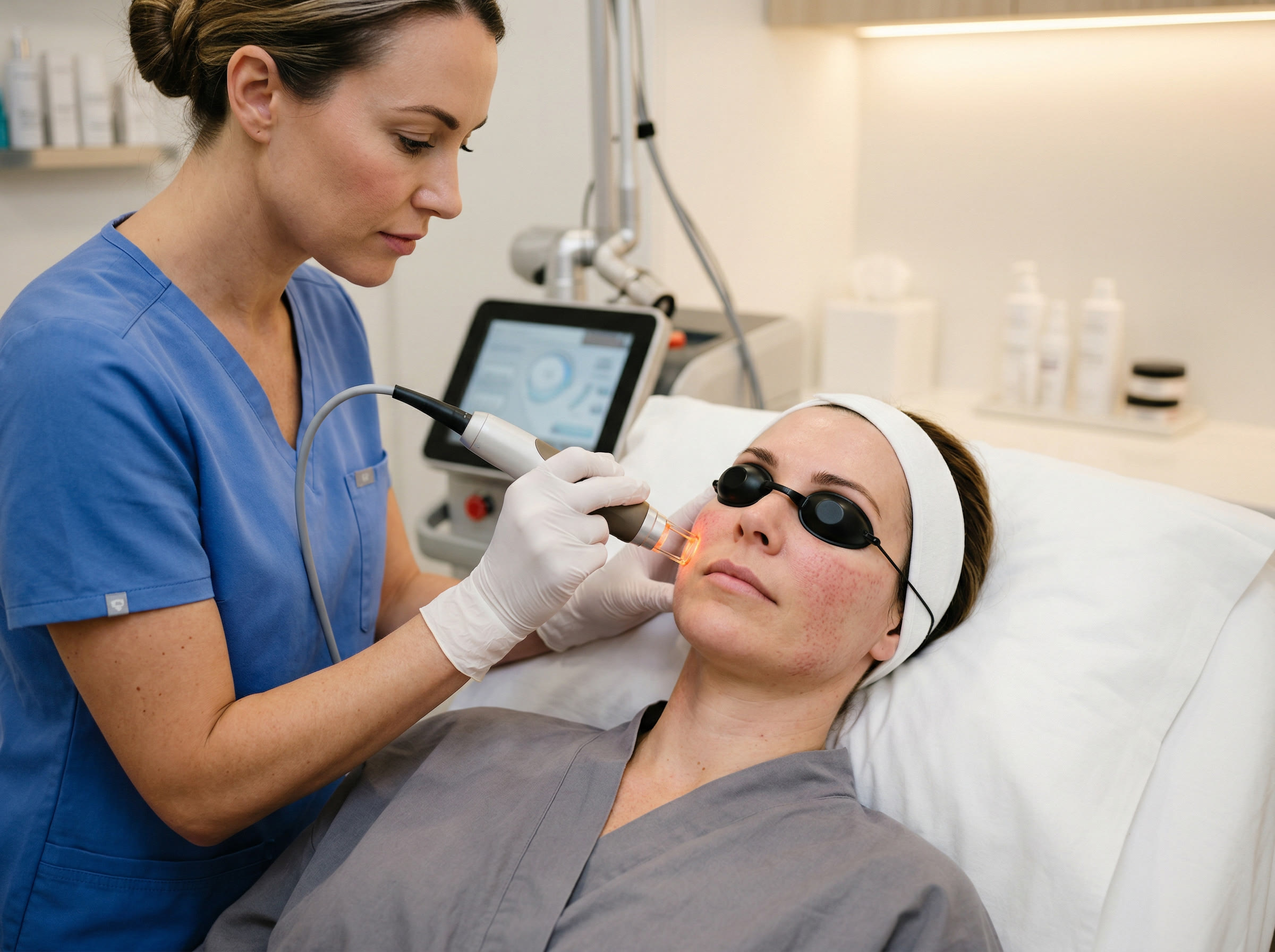 Fractional Laser resurfacing at Healing Aesthetics